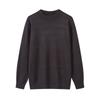 Autumn and winter new solid color simple round neck imitation cashmere sweater men's loose casual warm top women