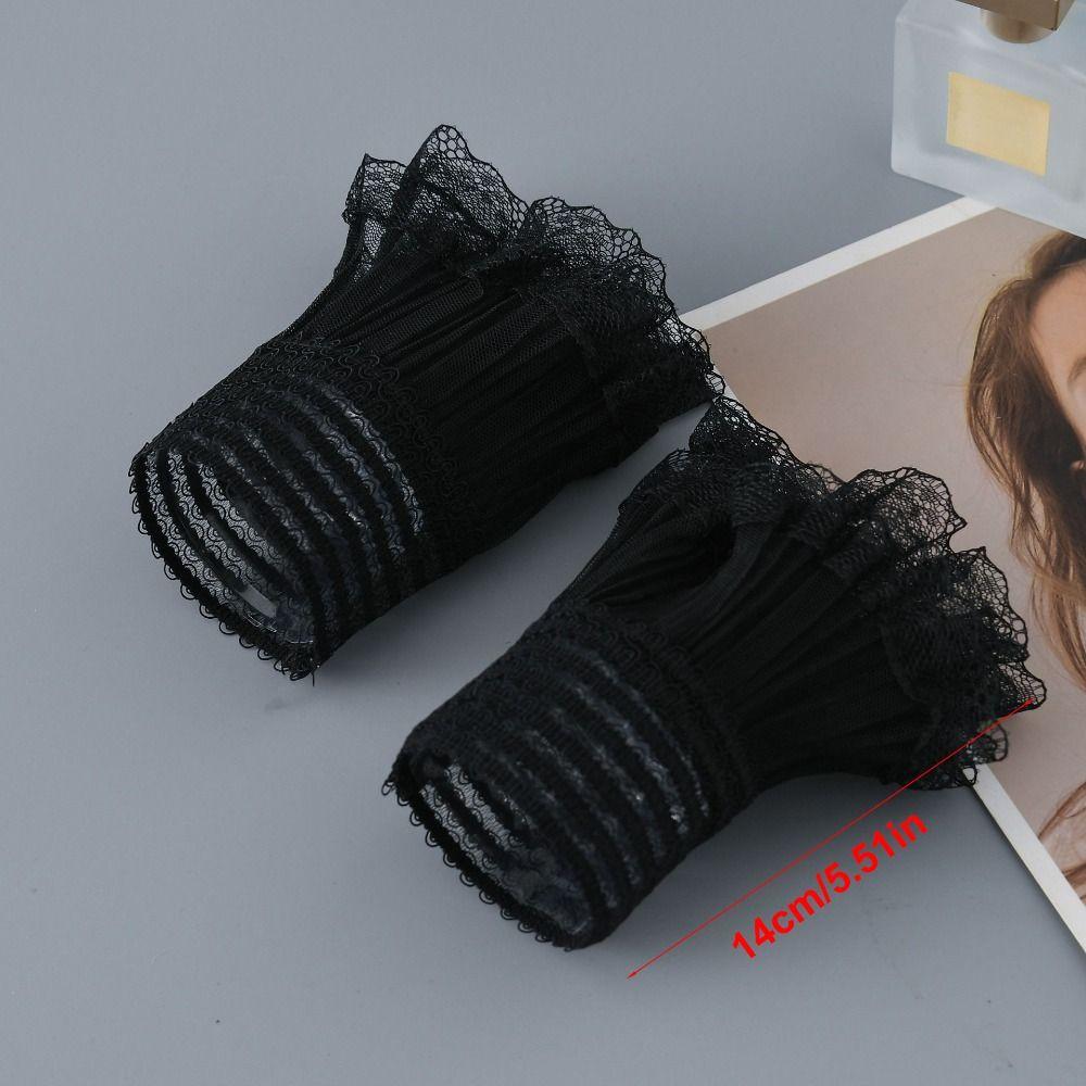 White Black Fake Cuff Detachable Lace Cuff New False Sleeve Cuffs