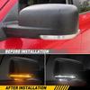 For Dodge RAM 1500~3500 Switchback LED Side Mirror Turn Signal Light Puddle Lamp