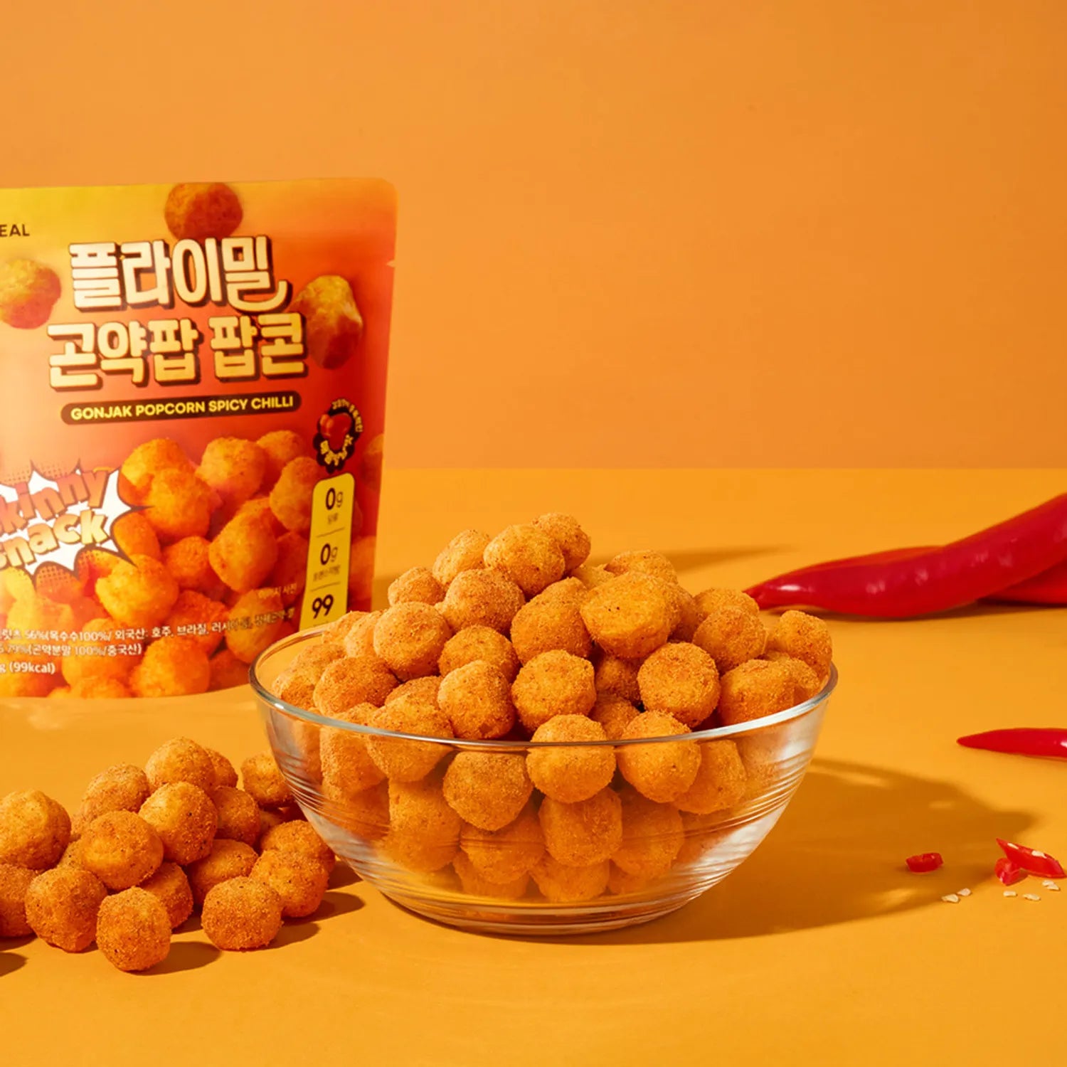 Flimeal Gonjak Popcorn #Spicy Chilli 20g Popcorn #Spicy Chilli 20g
