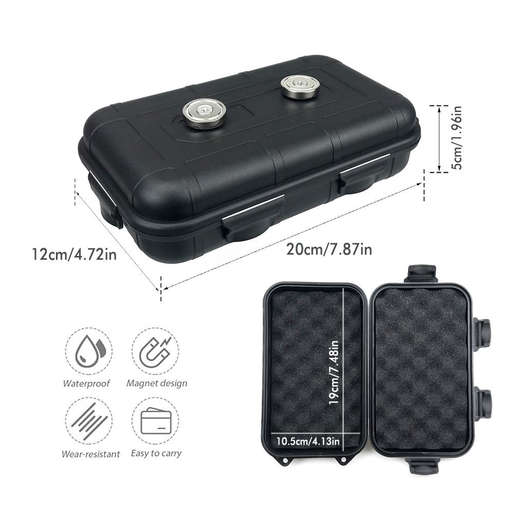 Under-Car Hidden Magnetic Storage Box, Waterproof Portable Tactical Tool Case for Camping