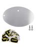 DIY Universelles Motorrad-Kennzeichen Aluminium Kundenspezifisches Ovales Nummernschild