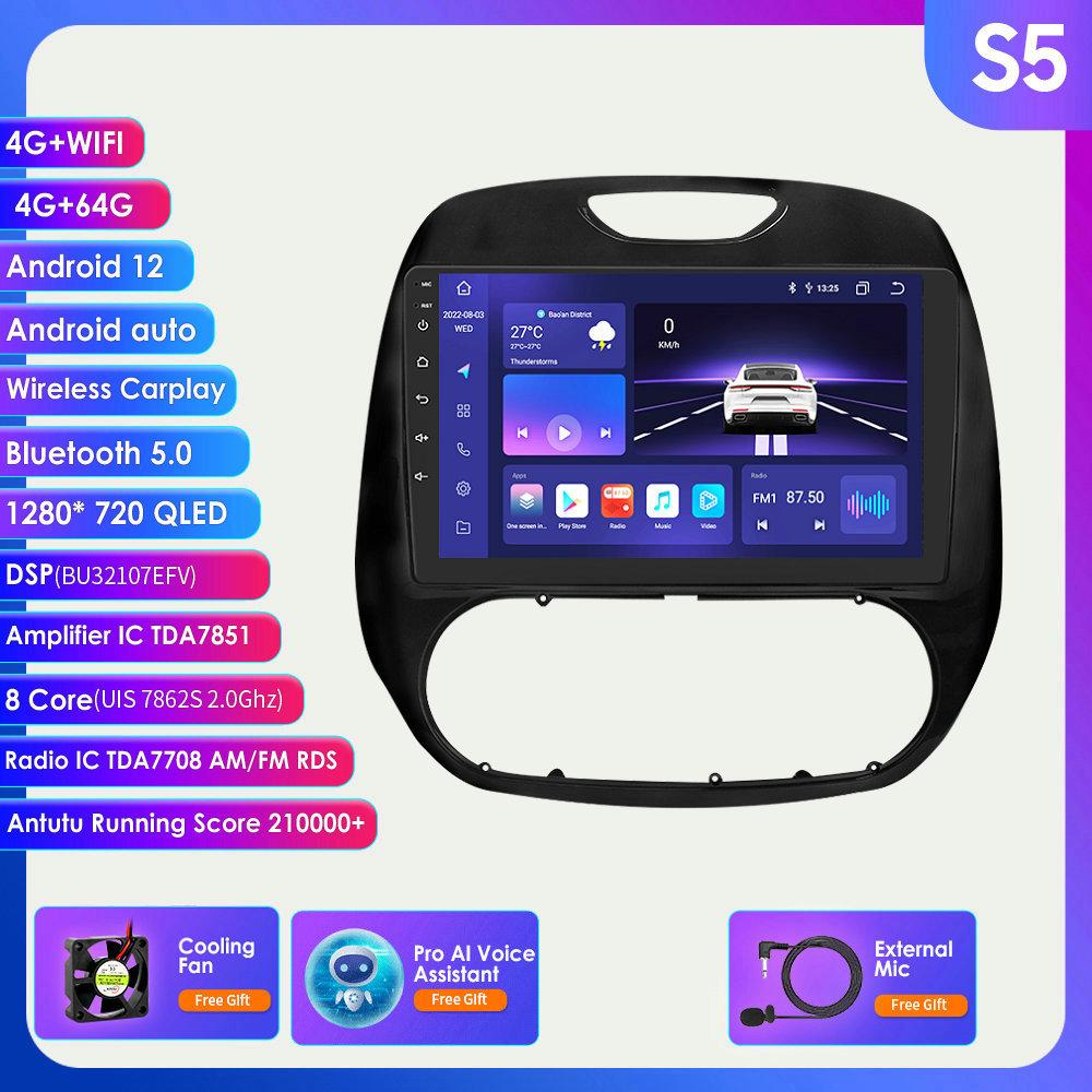 

8G + 128G Carplay 4G-LTE 2din Android Авторадио для Renault Kaptur Captur 2016-2019 Автомобильный мультимедиа Стерео GPS Navi Аудио Видео BT SWC Интеллектуальный экран S5 8Core 4G 64G AI