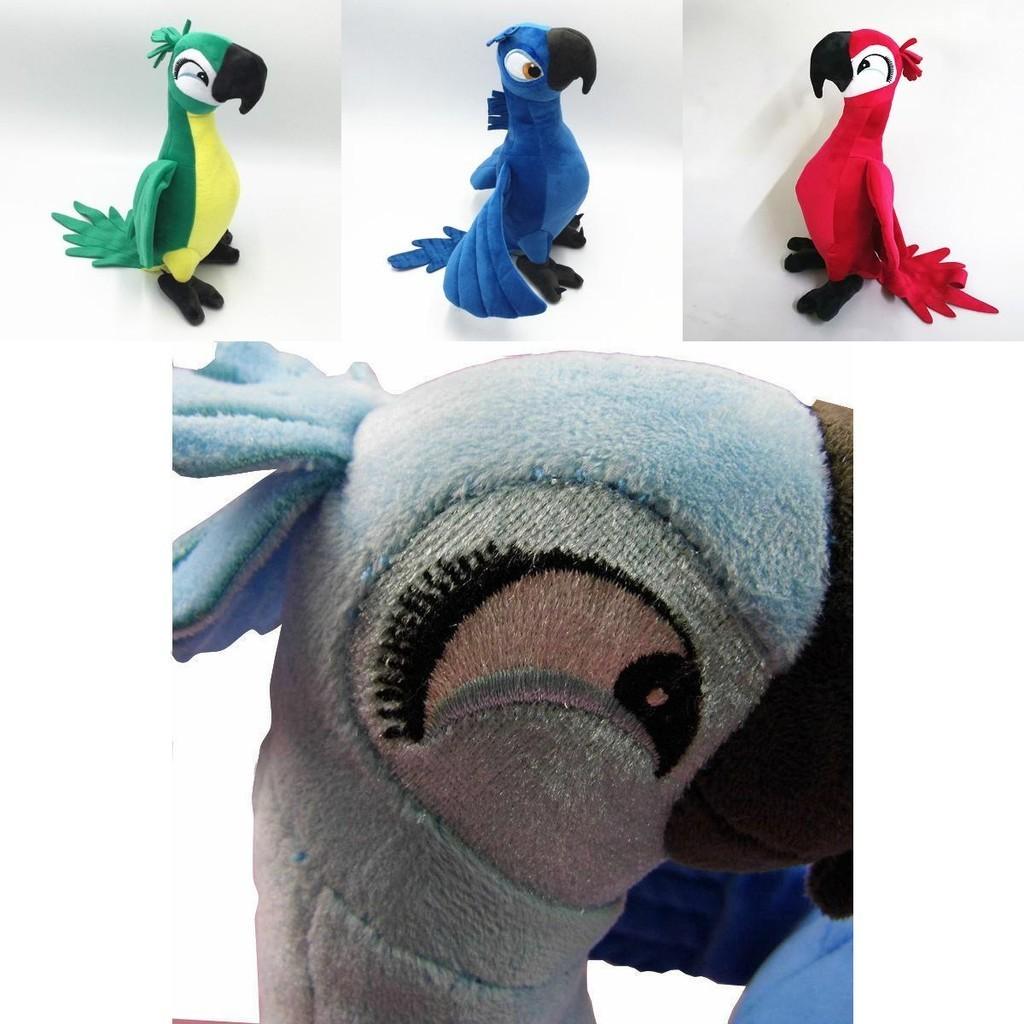 Adorable 30cm Rio Movie Plush Toy Parrot Bird Stuffed Animal Doll Perfect For Kids