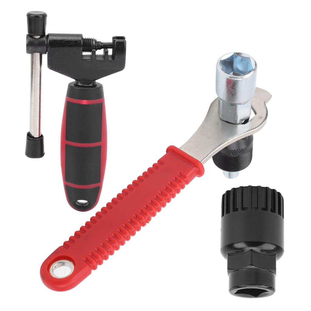 Bicycle Repair Tool Kit Wrench Chain Cutter Arm Remover Bottom Bracket Remover Black