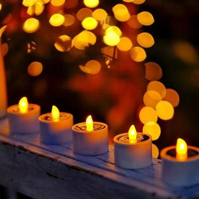 6Pcs Solar LED Candle Lamp Outdoor Waterproof Night Lights Garden Decoration Balcony Decor Halloween Candle Lamp Garden Lights