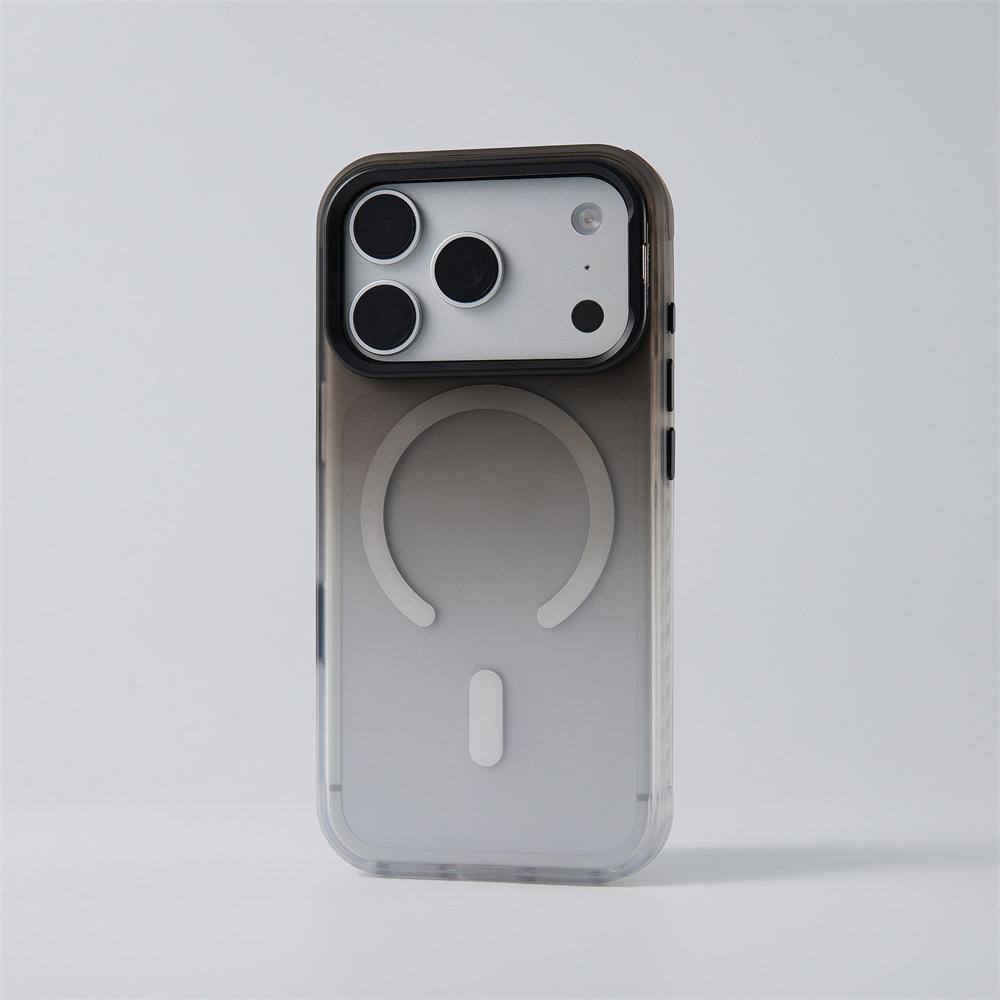 Gradient Color Matte Magnetic Armor Case For iPhone 17 Pro 18 Pro Max For Magsafse Invisible Lens Holder Protection Bumper Cover