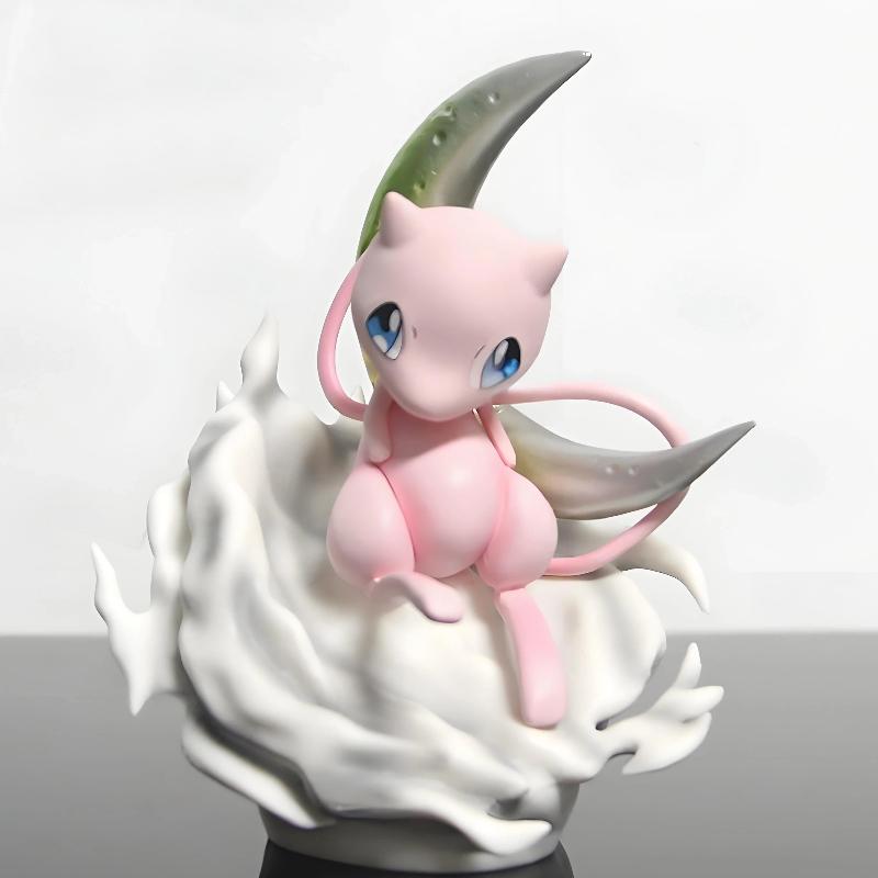 Cartoon 14Cm Pokemon Anime Action Figure Mewtwo Moon Scene Gk Statue Collection Doll Desktop Decor Model Toy For Kids Xmas Gifts