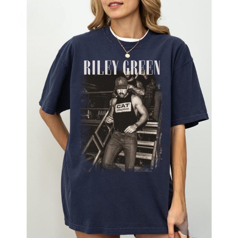 2026 Summer Fashion Trendy Tee Men Women Vintage Top Riley Green Shirt, Country Music Fan Tee, Retro Concert Tshirt