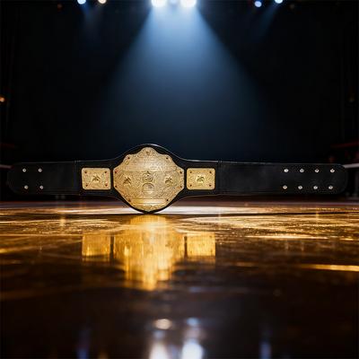 Cinto de Ouro Modelo Lutador Gladiador Cinto de Ouro Galvanizado Luta Dupla Sambo Artes Marciais Competição de Boxe Modelo Rei
