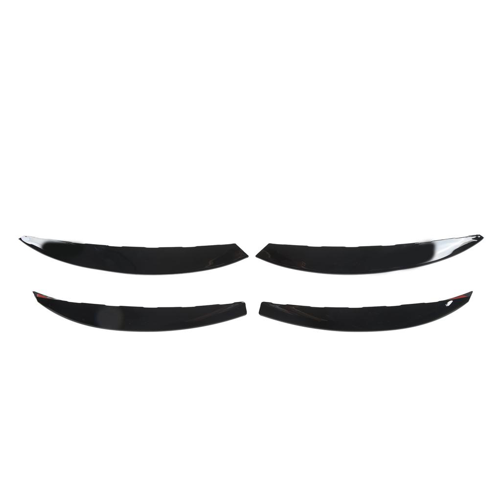 4 Pcs Front Fog Light Grille Trim Eyelid Eyebrow Wind Knife Strip Replacement for  ‑  C‑Class W206  06