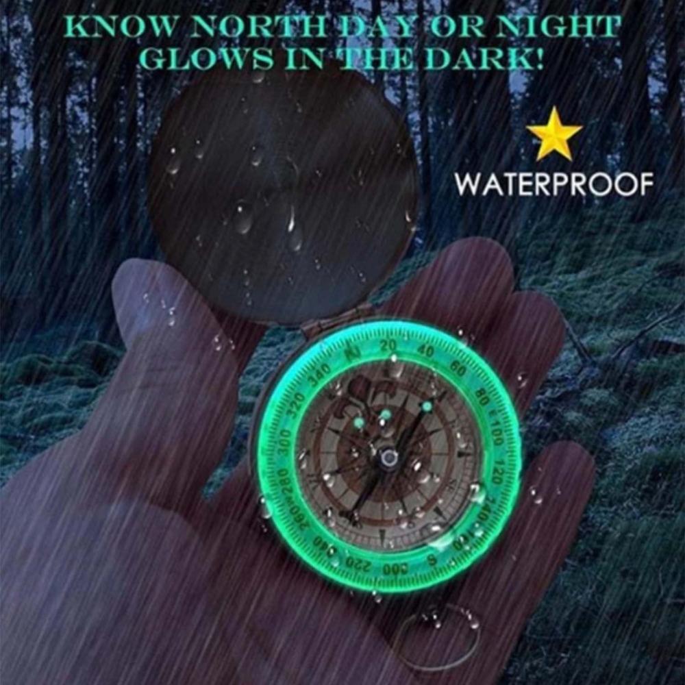 Glow In The Dark Navigation Tool Luminous Design Hiking Compass Enjoy The Ride Design