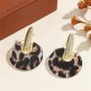 Retro Round Resin Earrings - Stylish, Bold, Luxurious and Unique Accessories