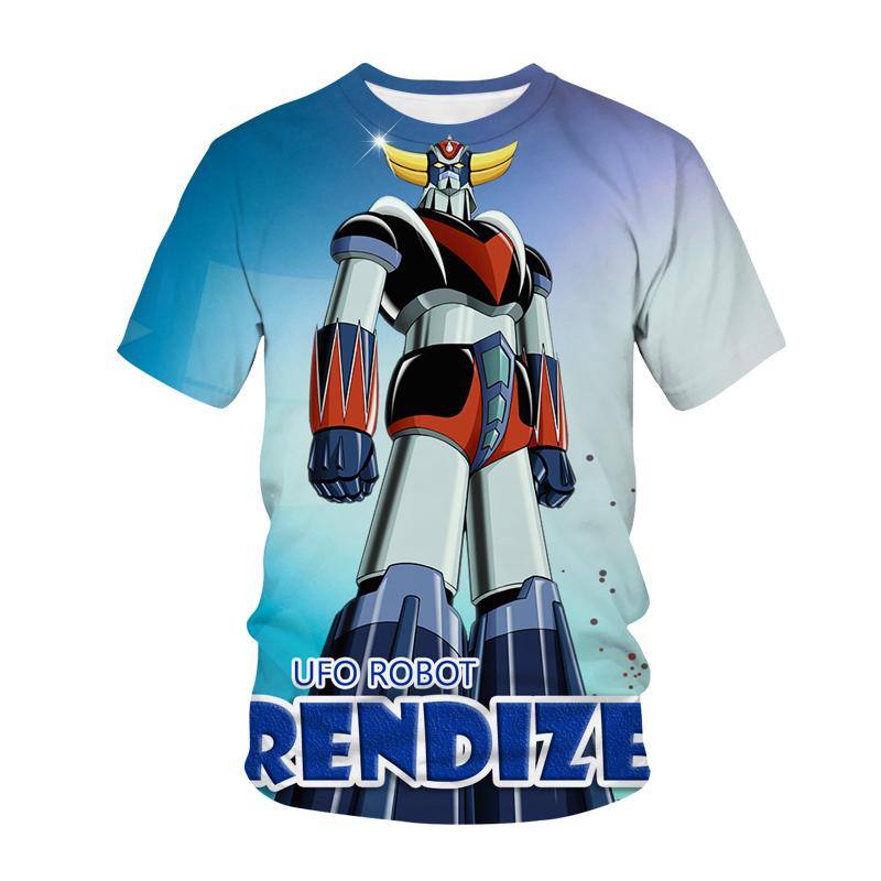 Anime Grendizer Children's T-shirt UFO Robot Goldorak 3D Print Streetwear Boy Girl Fashion T Shirt Kids Tees Tops Harajuku Boys Clothing
