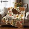 Farm Chickens Lightweight Microfiber Soft Christmas Fleece Blanket Warm Cozy Throw for Bed Sofa Office Travel All Season