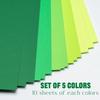 Colored Paper 8.5inx11in,50 Sheets,Set of 5 Colors,Rainbow Colored Paper 178g/65lb Heavyweight Construction Paper for Kids Bulk School Supplies Art