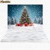 Mocsicka Big Christmas Background Winter Snow Forest Xmas Tree Decors Happy New Year Party Child Portrait Photo Backdrops Banner