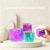 Marble Swirl Ice Cube Squishy Fidget Toy Slow Rising Squeeze Stress Cube Sensory Anxiety Relief For Adults Kids Office Gifts