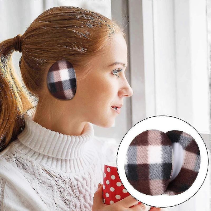 6 Par nauszniki bez opaski Polarowe ocieplacze na uszy Zimowe osłony na uszy Unisex, 6 Kolorów