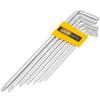 JCB Set of Long Torx Keys with Hole 7 Pieces T10H-T40H Type L Cr-V
