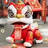 Attracting Wealth Dragon Dance Lion Toys Chinese Style Diy Crafts Lion Statue Figure Toys Press Couplet  Year Toys