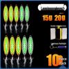 Sequin Long Cast Leech Iron Plate Vib Micro Lure for Freshwater Mandarin Fish & Aspius