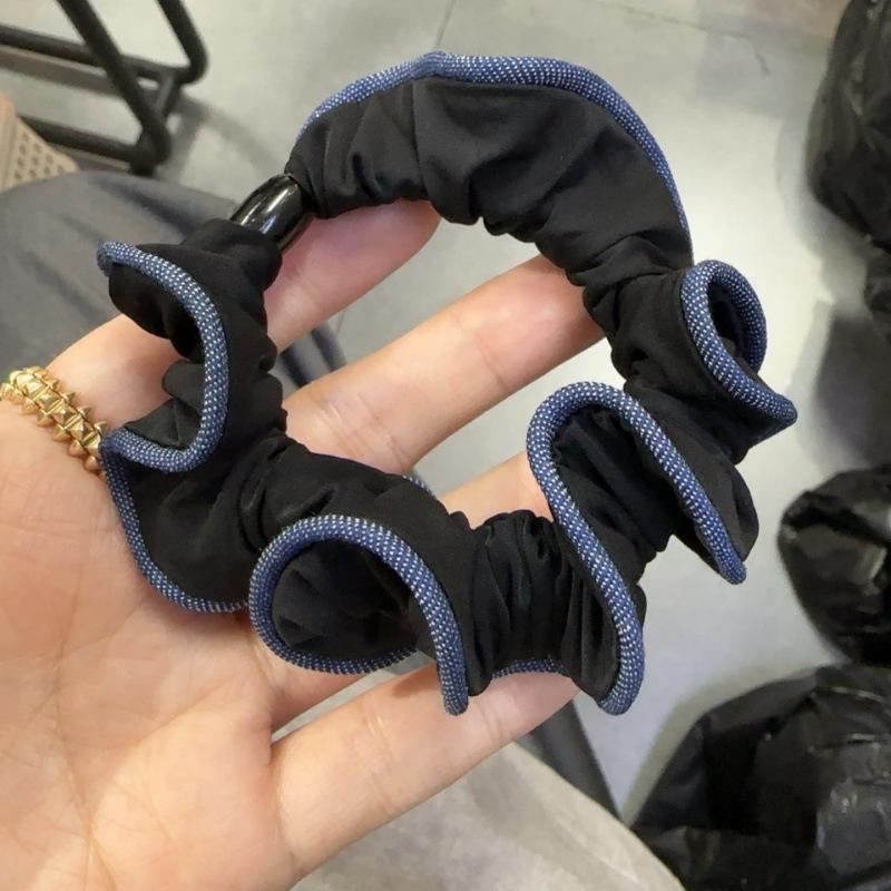 New 2025 Women's Leopard Print Double Layer Elastic Hair Tie Scrunchie Bun/Ponytail Holder