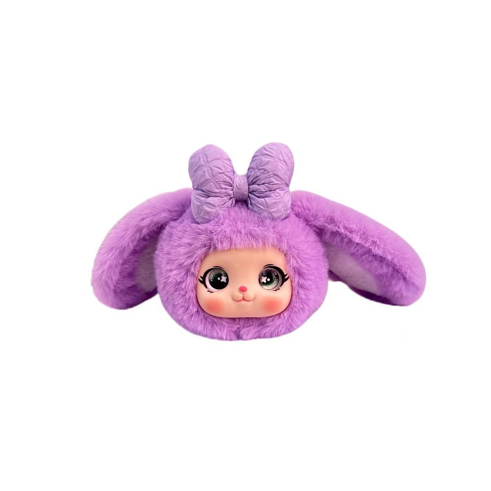 Bag Hanging Bunny Puppy Doll Pendant Big Ear Car Key Ring Rabbit Dog Plush Keychain  Backpack