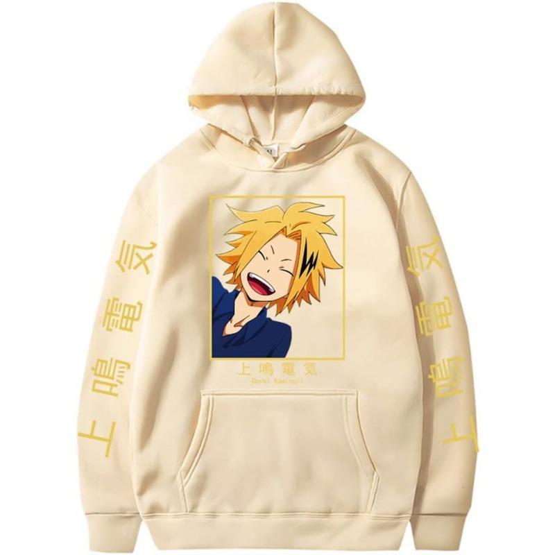My Hero Academia Kaminari Denki Men's Hoodie Autumn Sweatshirt Men Womnen Fashion Brand Design Pullover Men's Fleece Hoodies