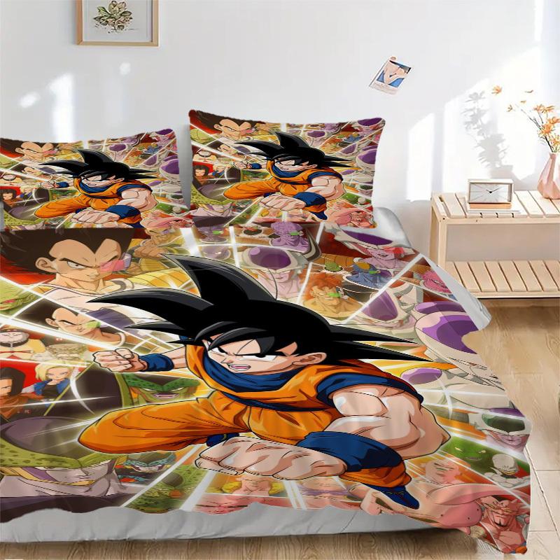 

Постельное белье Dragon Ball Super Комплект Пододеяльник Подарок для Спальни, Включает 1 Пододеяльник и 2 Наволочки, Без НаполнителяB360 135x200cm