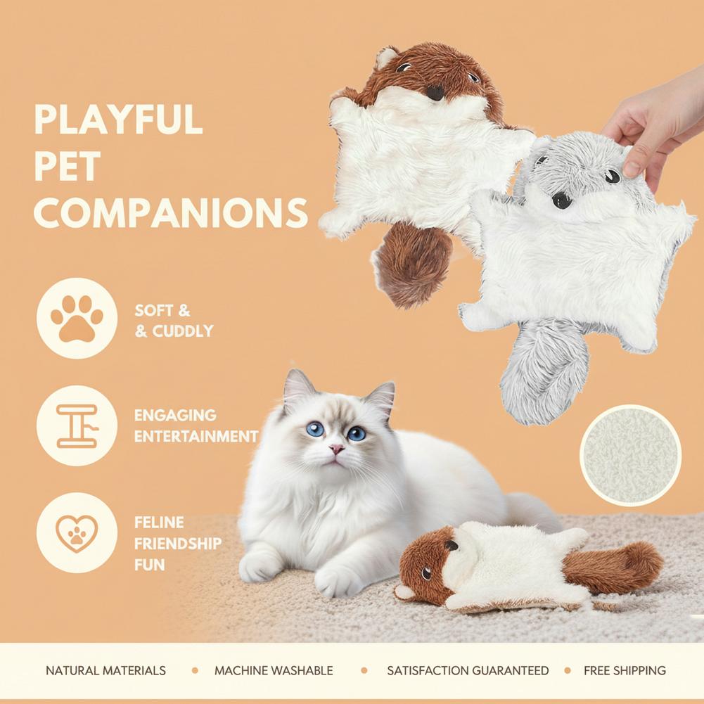 Durable Plush Pet Toy Soft Interactive Chew Toy For Dogs Cats Scratch Resistant Bite Proof Stuffed Animal Daily Play Accessory
