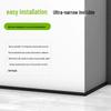 Ultra-Narrow 2cm Aluminum Alloy Self-Adhesive Metal Skirting Board