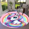 1pc Office Carpet Chair Mats Rainbow Unicorn Fantasy Art Perfect for Decorating Office Chairs, Living Rooms, Or Bedrooms