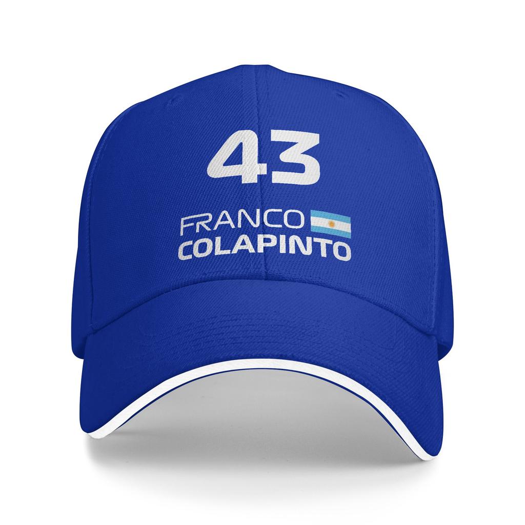 Cappellino da Baseball Estivo Uomo Racing Colapinto Franco FC43 Sole Cappelli Hip Hop Logo Personalizzato Regolabile Casual Escursionismo Pesca Cappellino Snapback