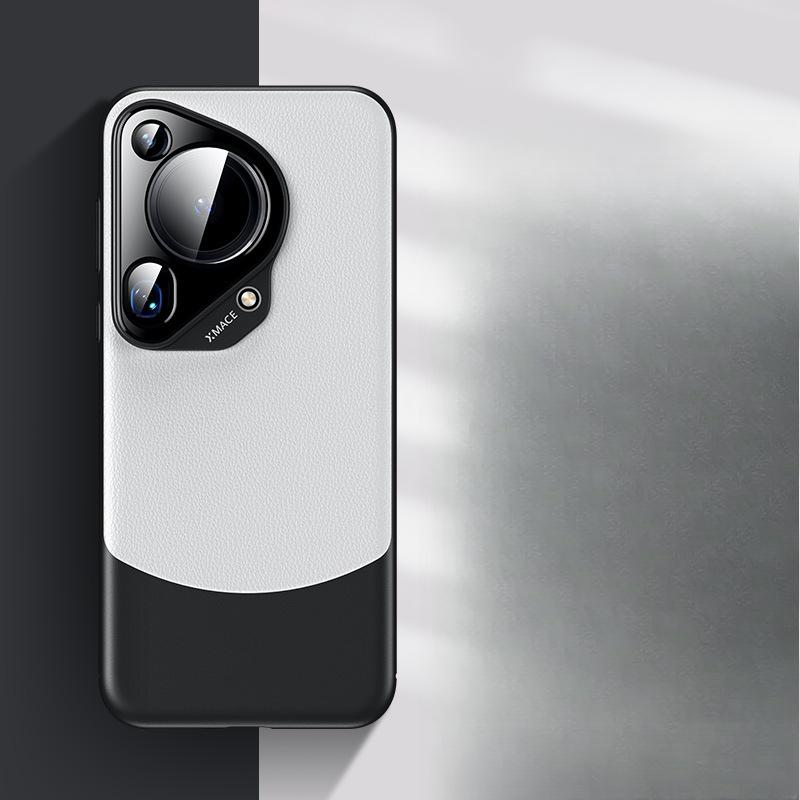 Plain Leather Matte Thin and Suitable for Huawei Pura70 Mobile Phone Case High-end 70ultra Full-inclusive 70pro Men's Leather Case