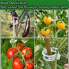 100/200/300Pcs Plant Support Clips Reusable Plant Binding Clip Tomato Trellis Clips for Vine Vegetables Grow Upright Healthier
