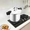 22L Aluminum Alloy Pressure Canner and Cooker 90Kpa Pressure Canner Built-in Pressure Gauge,Large Capacity, Explosion-proof