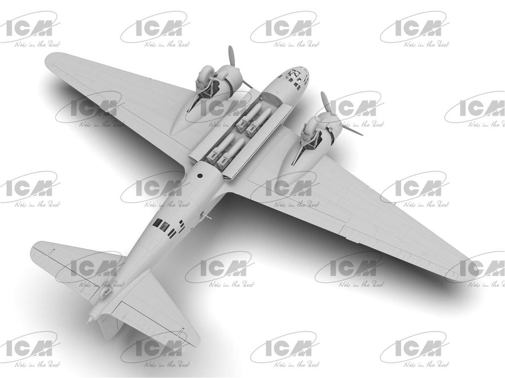 ICM Japanese Type 97 Heavy Bomber Plastic Model 48195 1/48 Ki-21-Ib