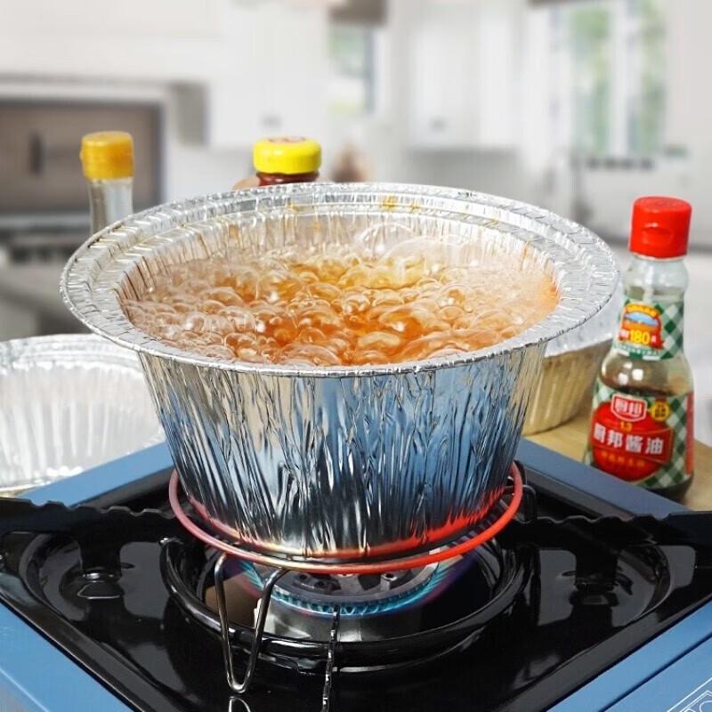 Homeglen Disposable Round Foil Containers with Lids