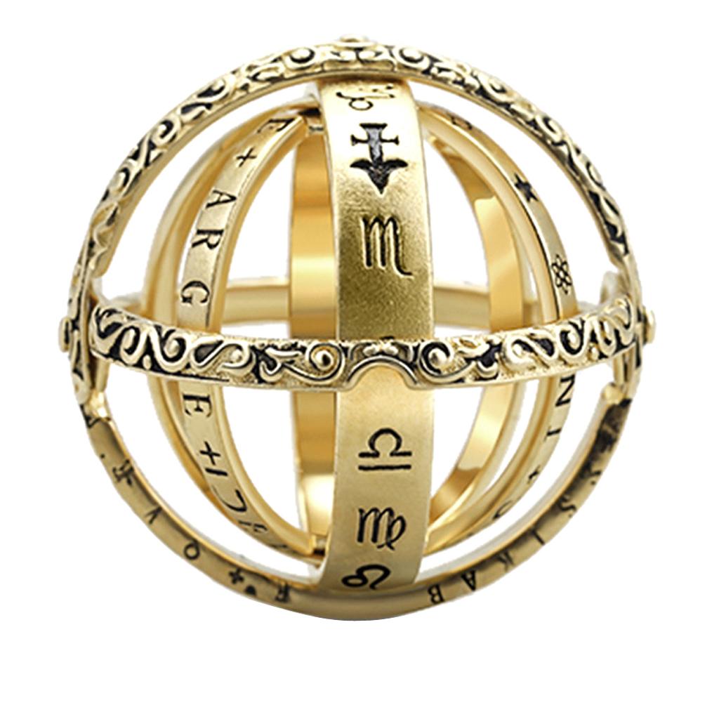for Couple Astronomical Sphere Ball Rings Trendy Jewelry