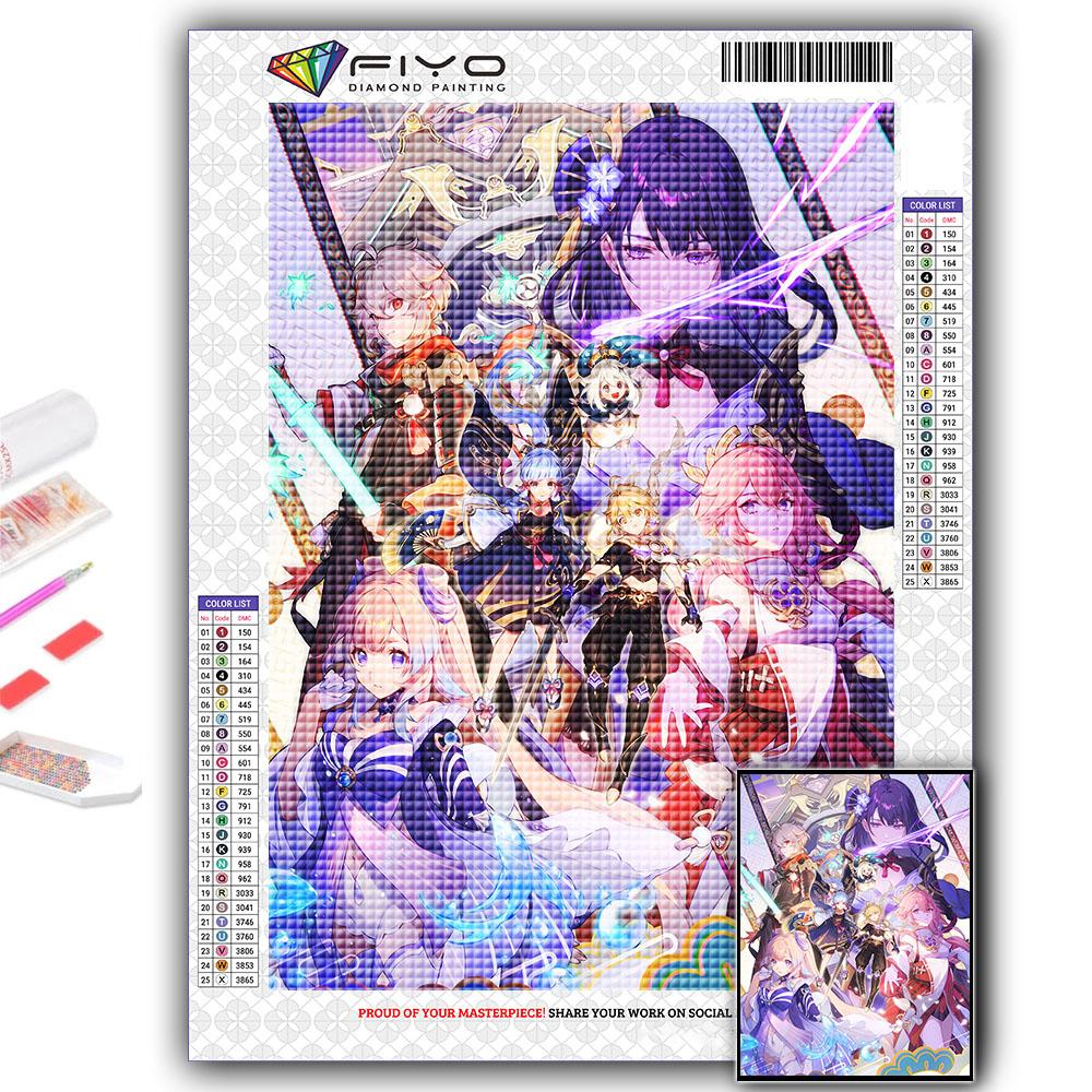 Diamond Painting Genshin Diamond Mosaic Craft Diamond Embroidery Painting
