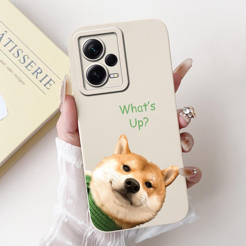 For Xiaomi Poco X5 5G Case Cover Lovely Panda Liquid Silicone Soft Back Cover For Poco X5 Pro Phone Case Coque PocoX5 X5Pro Capa