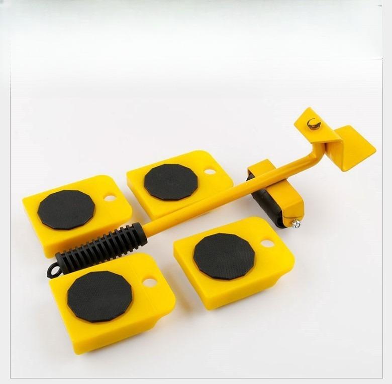 5 ks/sada Heavy Duty Nábytkový Zvedač Válec s posuvným zařízením pro zvedání tyče Kolečka Pomocný zvedák Nábytek Přemisťovací Transportní nástroj