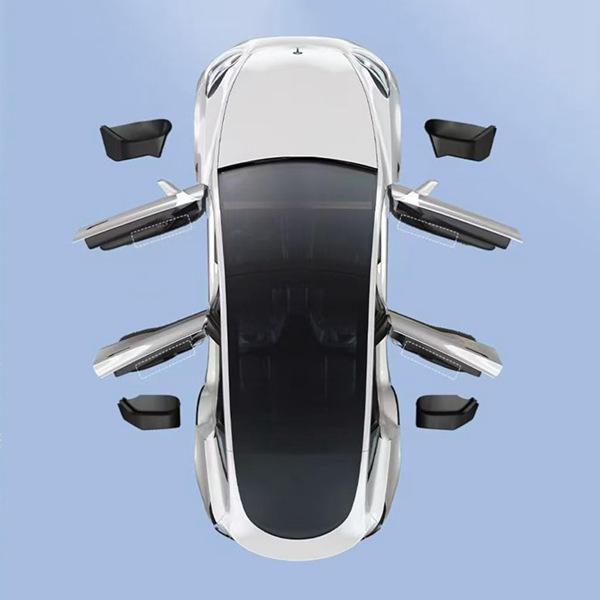 

4PCS Universal TPE Storage Box for Tesla Model Y/3 – Full Coverage Car Door Organizer None