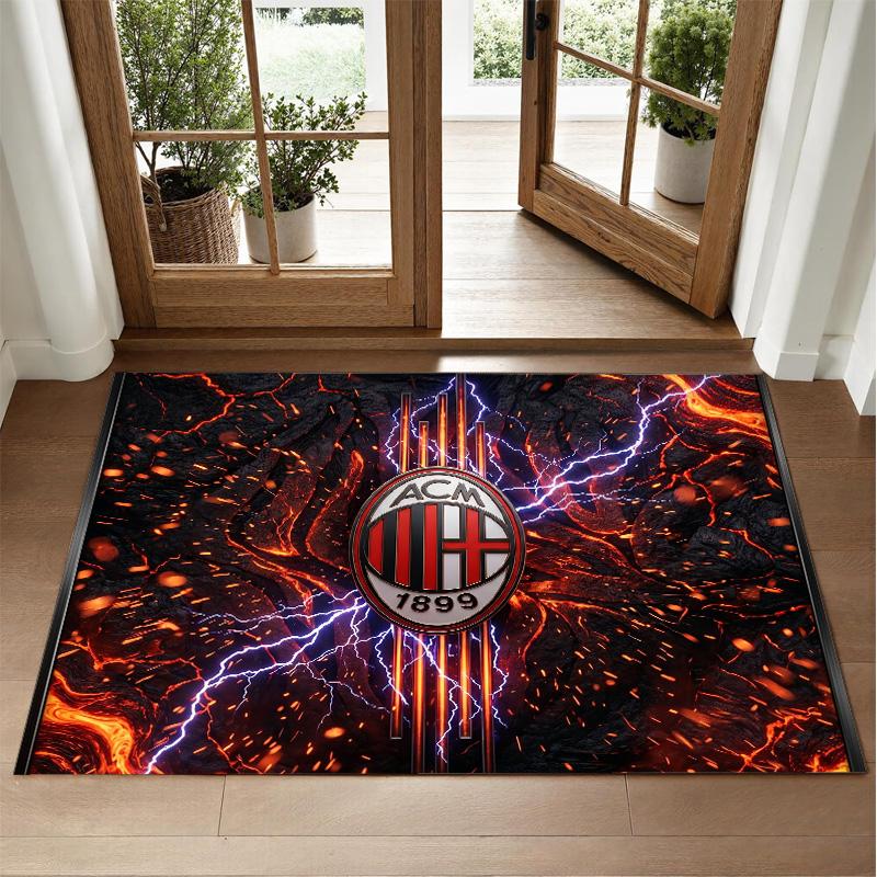 AC Milan Design Crystal Velvet Rug Soft Decorative Mat for Bedroom Entrance