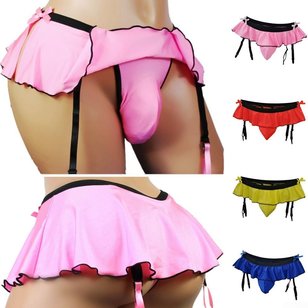 Bikiny Kalhotky Šortky Clip Sissy Clubwear Crossdress sukně