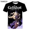 Summer Game Genshin Impact 3d Printed Children's T-shirt Fashion Casual Hip-hop Harajuku Kids Short Slee T Shirt O Neck Tops