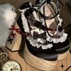 Fashion Lolita High Heels Ultra High Waterproof Platform Cute Girls Oes Faionable Comfortable Loers