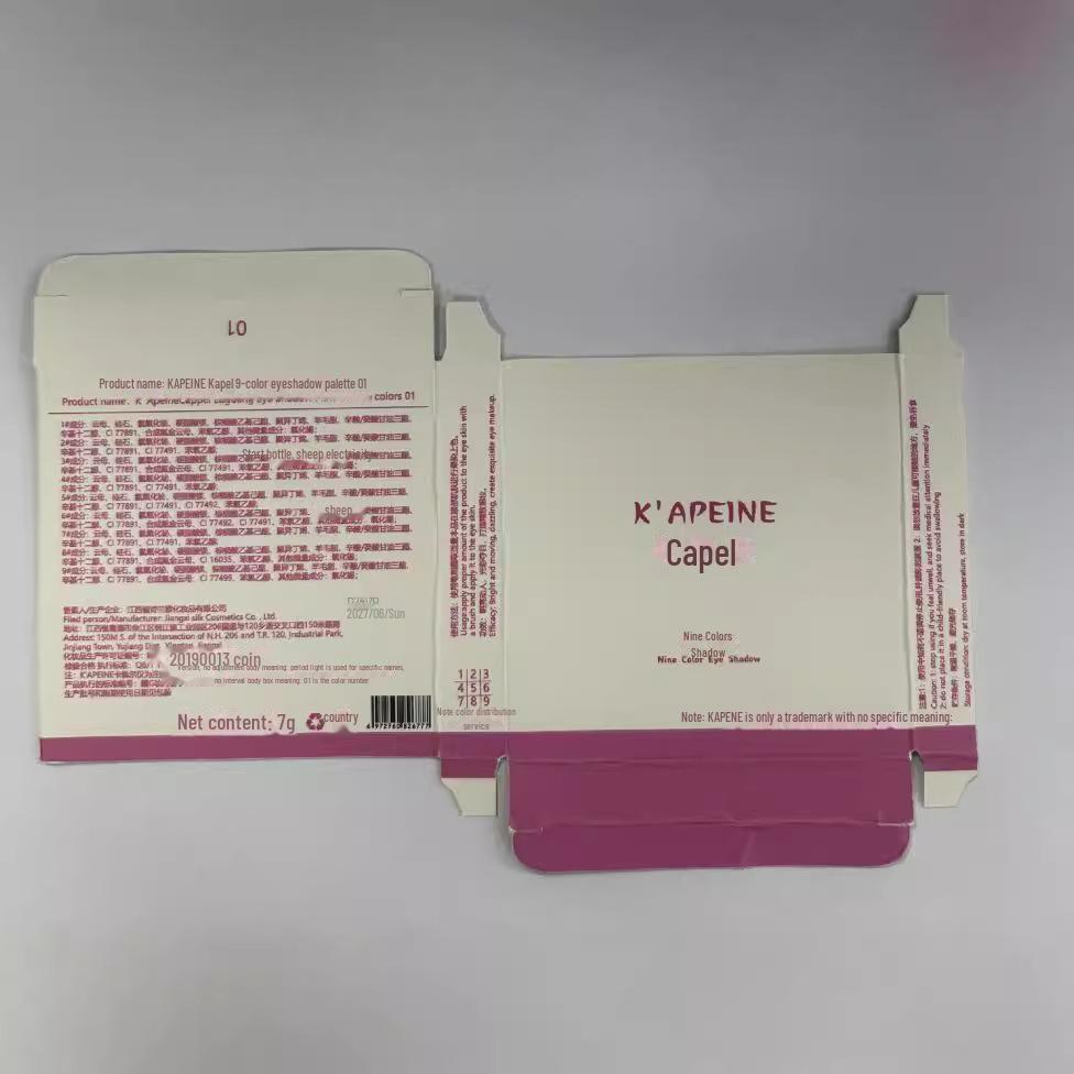 Capel 9-Farben-Lidschattenpalette: Perlmutt-Diamant, Matt, Hochglanz, Konturierung, Smoky Eye Make-up in Erdtönen