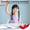 1/2 Sets Pull String 3D Geometry Learning Book Early Education DIY Paper Folding Rope Geometry Model with 12 Solids Volume Surface Area Formulas